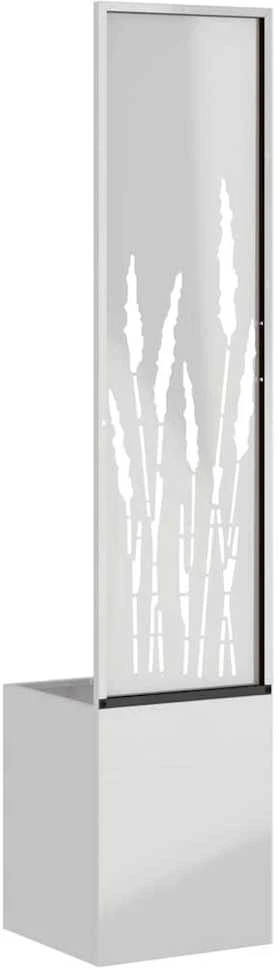 Sodo privatumo ekranas „Fretwork“ Sidabro 32 x 32 x 150 cm