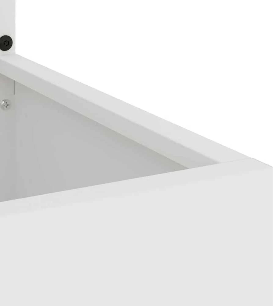 Sodo privatumo ekranas „Fretwork“ Balta 50 x 32 x 150 cm