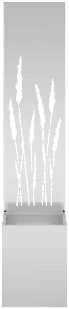 Sodo privatumo ekranas „Fretwork“ Sidabro 32 x 32 x 150 cm