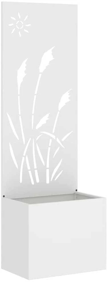 Sodo privatumo ekranas „Fretwork“ Balta 50 x 32 x 150 cm