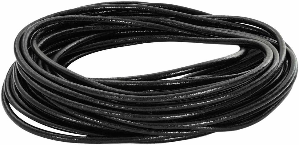 Odinė gija 1 Juoda Ø2,5 mm x 50 m Oda