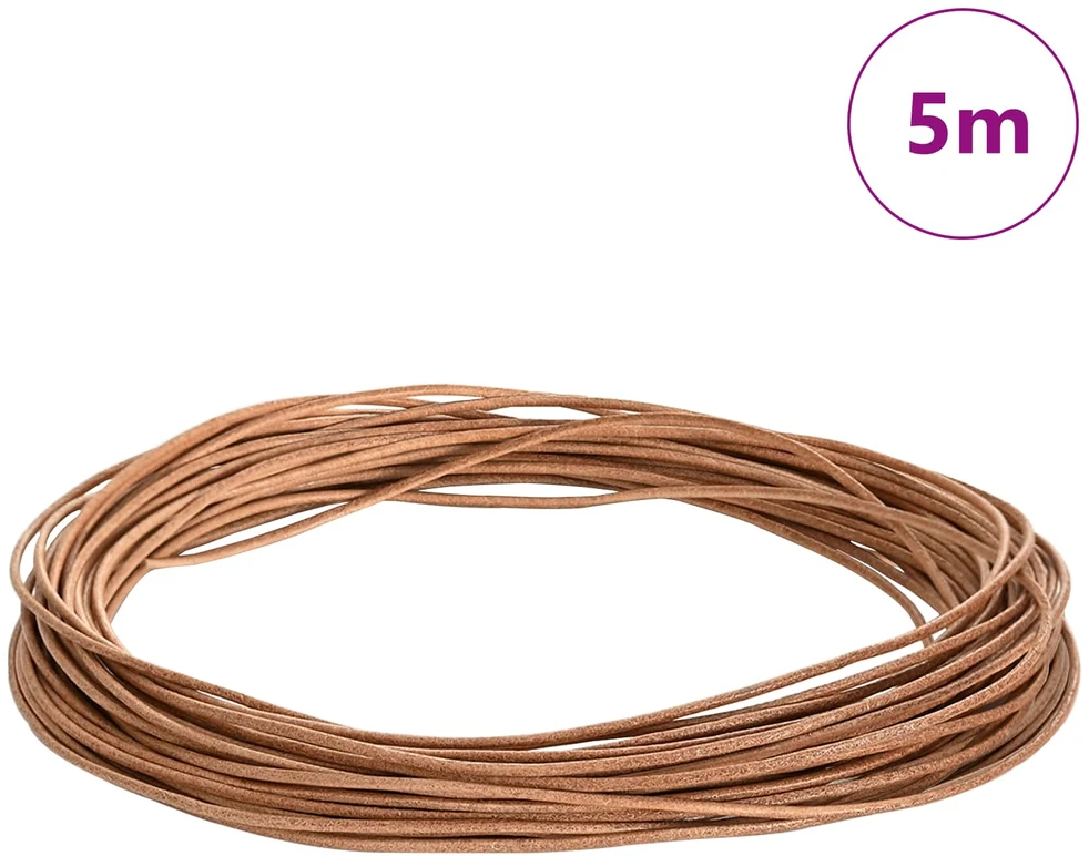 Odinė gija 1 Ruda Ø1 mm x 5 m Oda