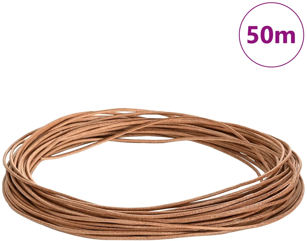 Odinė gija 1 Ruda Ø1,5 mm x 50 m Oda