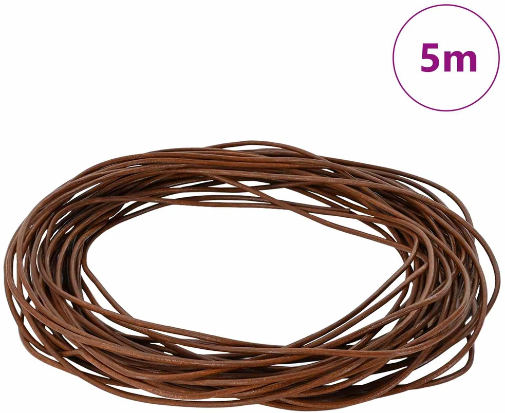 Odinė gija 1 Šviesiai rudas Ø2 mm x 5 m Oda