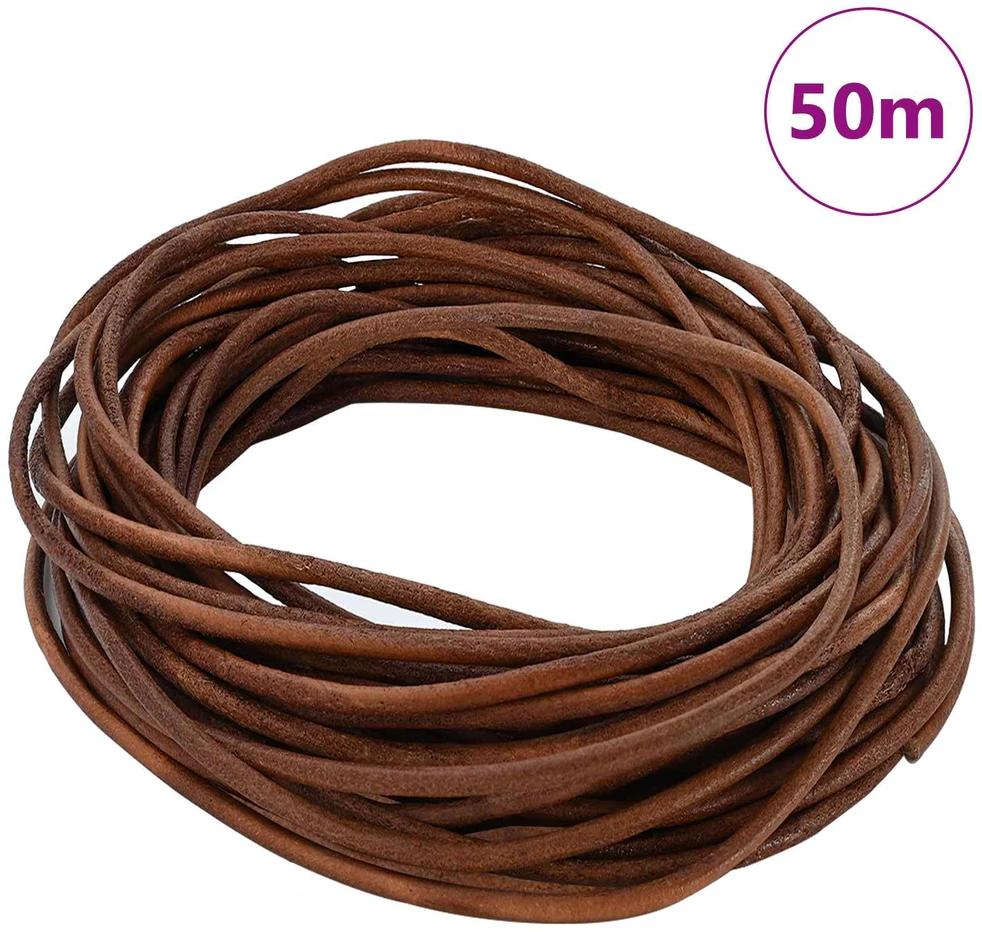Odinė gija 1 Šviesiai rudas Ø2,5 mm x 50 m Oda