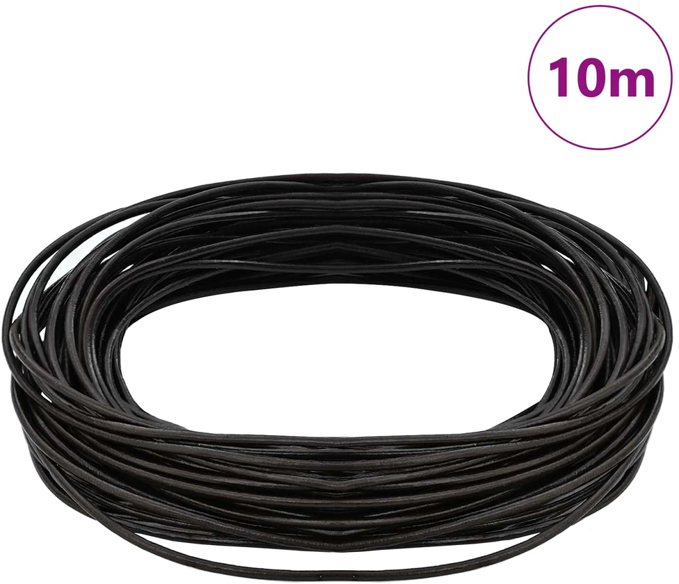 Odinė gija 1 Tamsiai rudas Ø1,5 mm x 10 m Oda