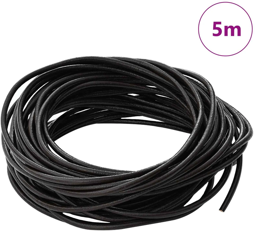 Odinė gija 1 Tamsiai rudas Ø2,5 mm x 5 m Oda