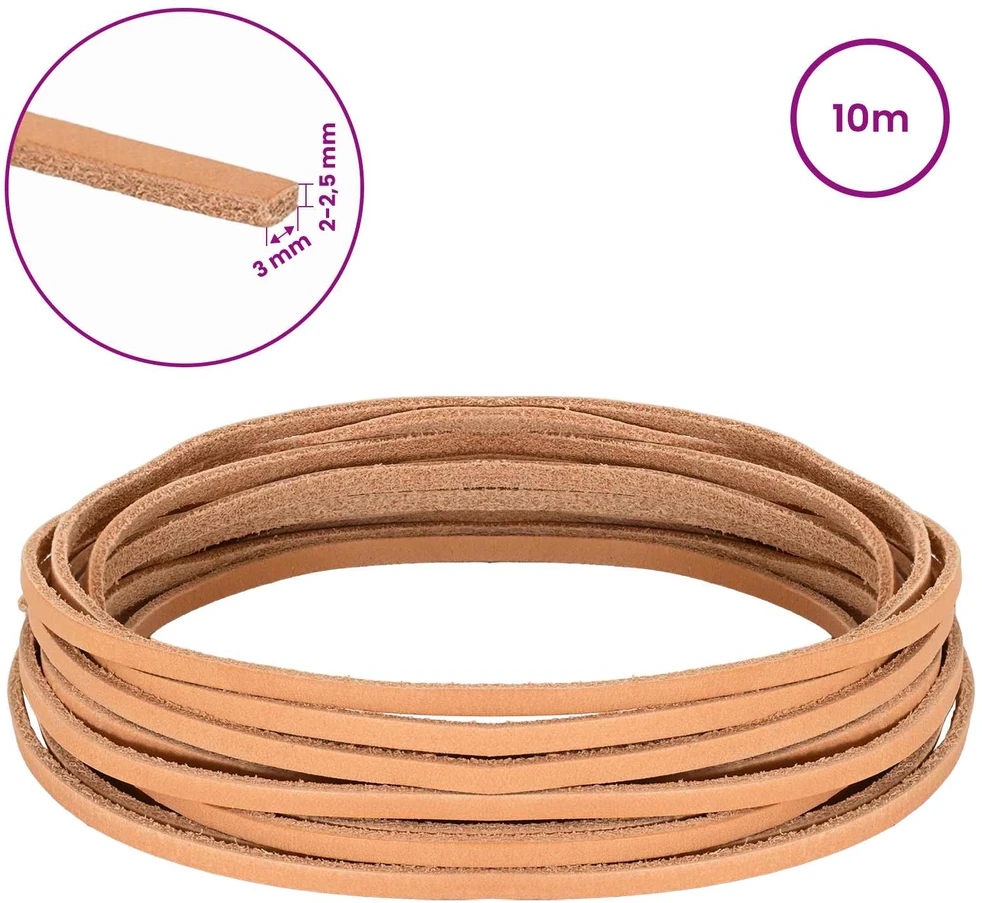 Odinis diržas 1 Šviesiai rudas 1000 x 0,3 cm Oda