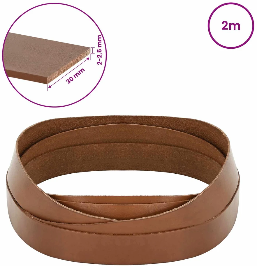 Odinis diržas Ruda 200 x 3 cm Oda