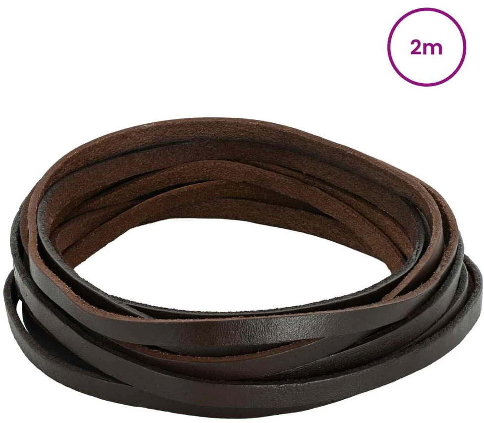 Odinis diržas 1 Tamsiai rudas 200 x 0,6 cm Oda