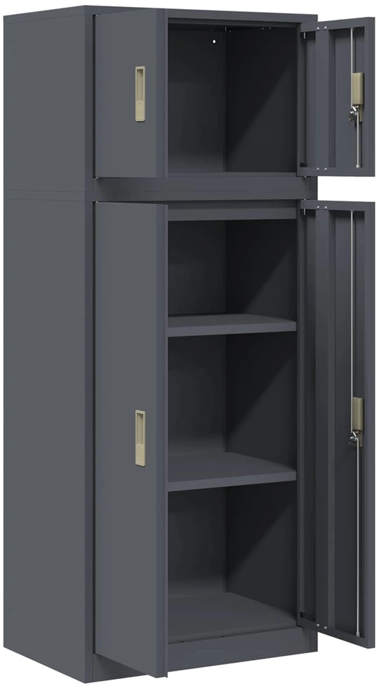 Oppbevaringsskap 2 vnt. Antracitas 60 x 40 x 145 cm Plienas