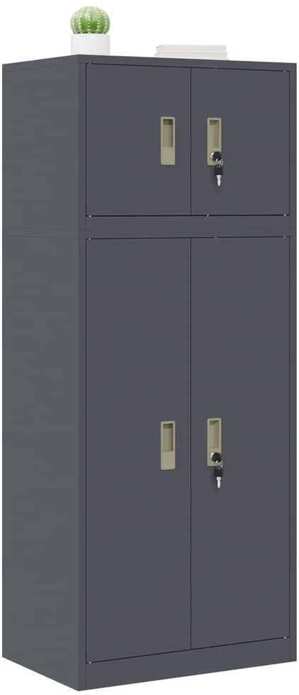 Oppbevaringsskap 2 vnt. Antracitas 60 x 40 x 145 cm Plienas