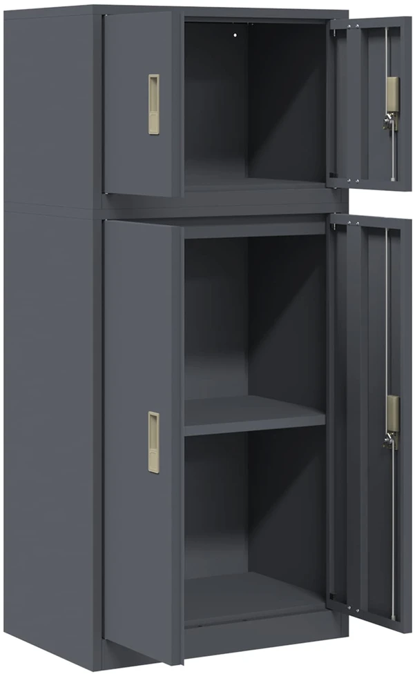 Oppbevaringsskap 2 vnt. Antracitas 60 x 40 x 130 cm Plienas