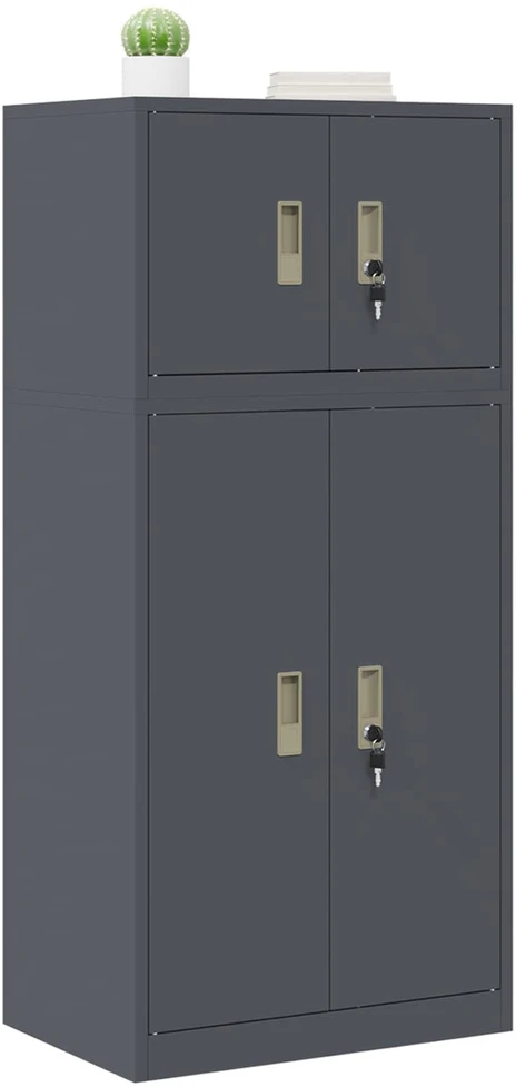 Oppbevaringsskap 2 vnt. Antracitas 60 x 40 x 130 cm Plienas