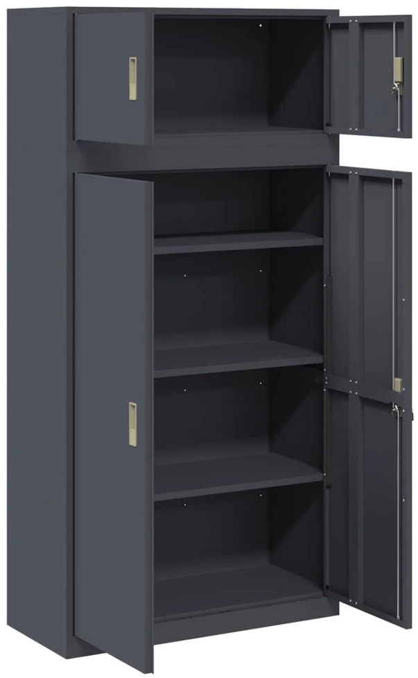 Oppbevaringsskap 2 vnt. Antracitas 90 x 40 x 180 cm Plienas