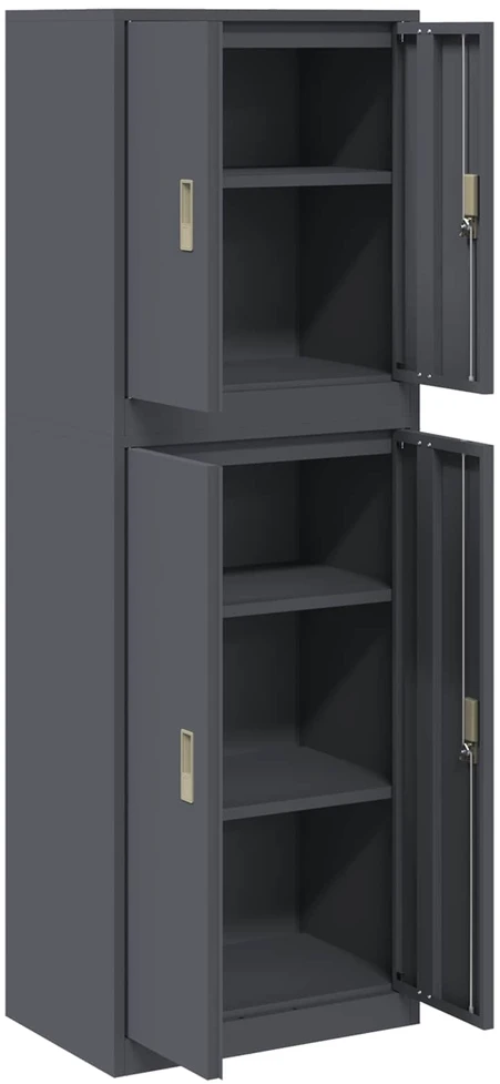 Oppbevaringsskap 2 vnt. Antracito 60 x 40 x 175 cm Plienas