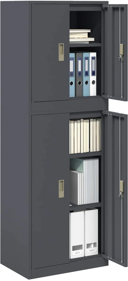 Oppbevaringsskap 2 vnt. Antracito 60 x 40 x 175 cm Plienas