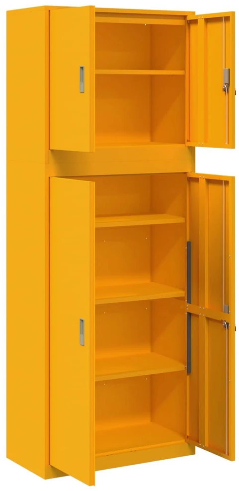 Oppbevaringsskap 2 vnt. Garstyčių geltona 80 x 40 x 210 cm
