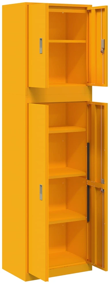 Oppbevaringsskap 2 vnt. Garstyčių geltona 60 x 40 x 210 cm