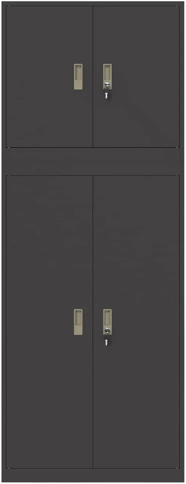 Oppbevaringsskap 2 vnt. Juoda 80 x 40 x 210 cm Plienas
