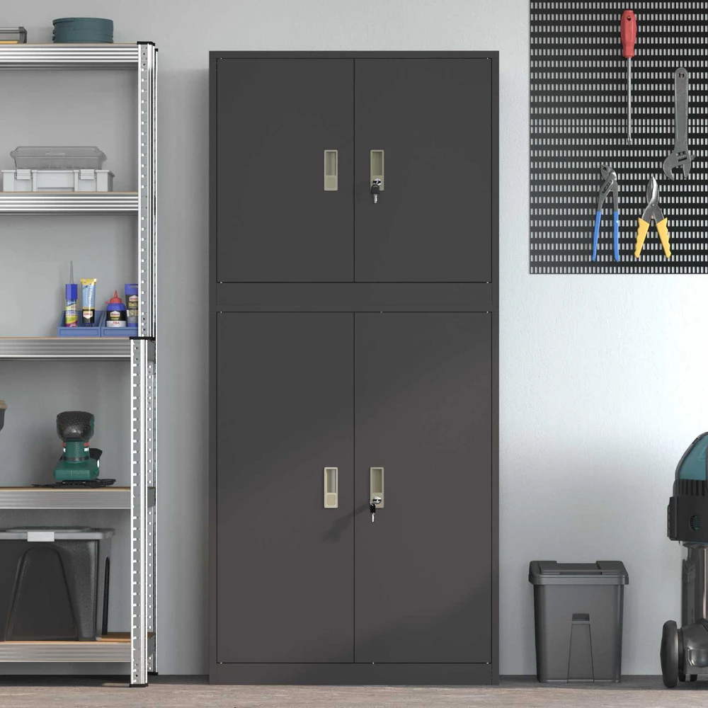 Oppbevaringsskap 2 vnt. Juoda 80 x 40 x 175 cm Plienas