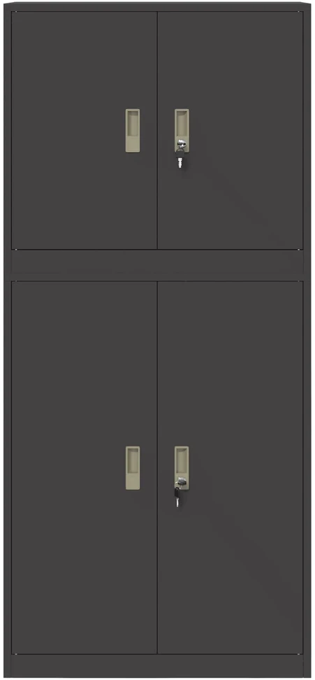 Oppbevaringsskap 2 vnt. Juoda 80 x 40 x 175 cm Plienas