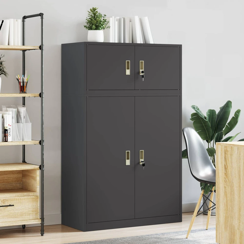 Oppbevaringsskap 2 vnt. Juodas 90 x 40 x 145 cm Plienas