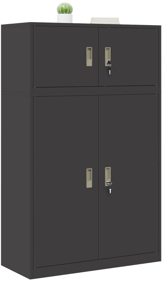 Oppbevaringsskap 2 vnt. Juodas 90 x 40 x 145 cm Plienas