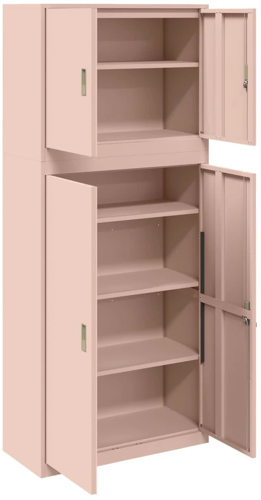 Oppbevaringsskap 2 vnt. Rožinė 90 x 40 x 210 cm Plienas
