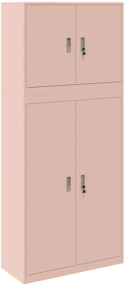 Oppbevaringsskap 2 vnt. Rožinė 90 x 40 x 210 cm Plienas