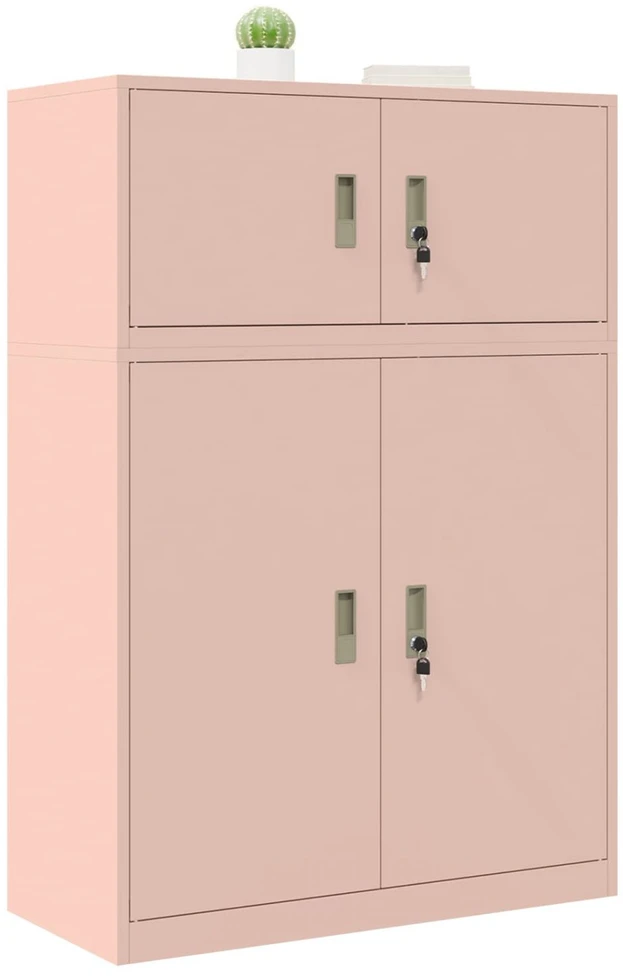 Oppbevaringsskap 2 vnt. Rožinė 90 x 40 x 130 cm Plienas