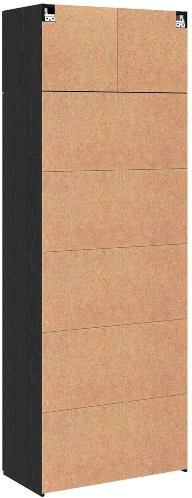 Oppbevaringsskap 3 vnt. Juodas ąžuolas 80 x 42,5 x 225 cm