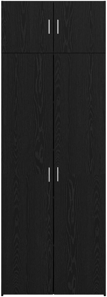 Oppbevaringsskap 3 vnt. Juodas ąžuolas 80 x 42,5 x 225 cm