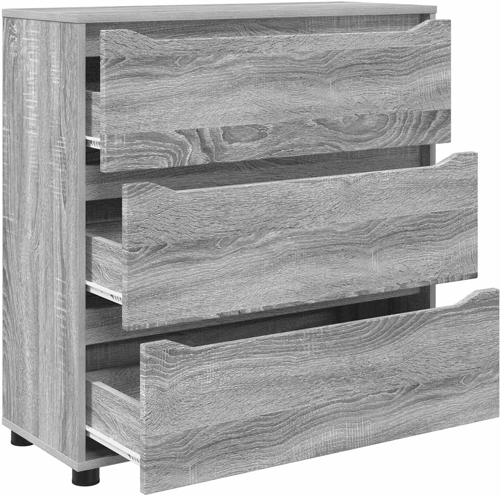 Oppbevaringsskap 80 x 31 x 81 cm Apdirbta mediena Pilkas Sonoma