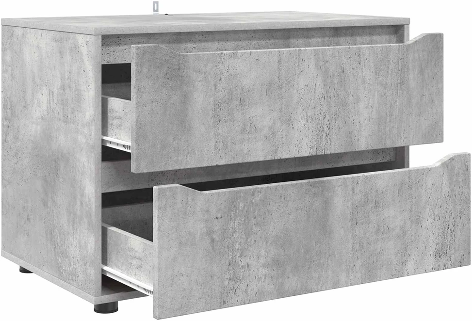 Oppbevaringsskap 80 x 48 x 57 cm Apdirbta mediena Betono pilka