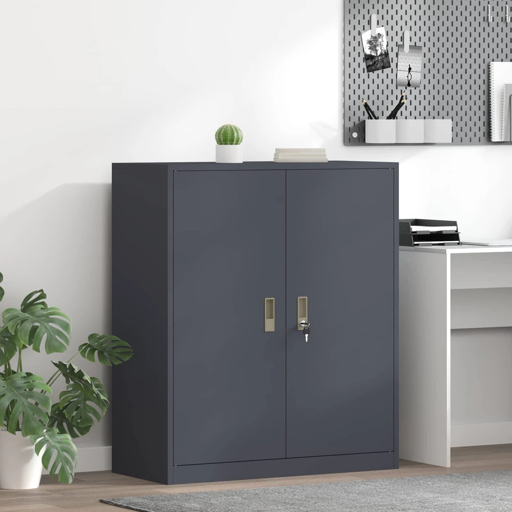 Oppbevaringsskap Antracitas 90 x 40 x 105 cm Plienas