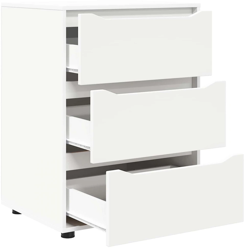 Oppbevaringsskap 60 x 48 x 81 cm Apdirbta mediena Balta