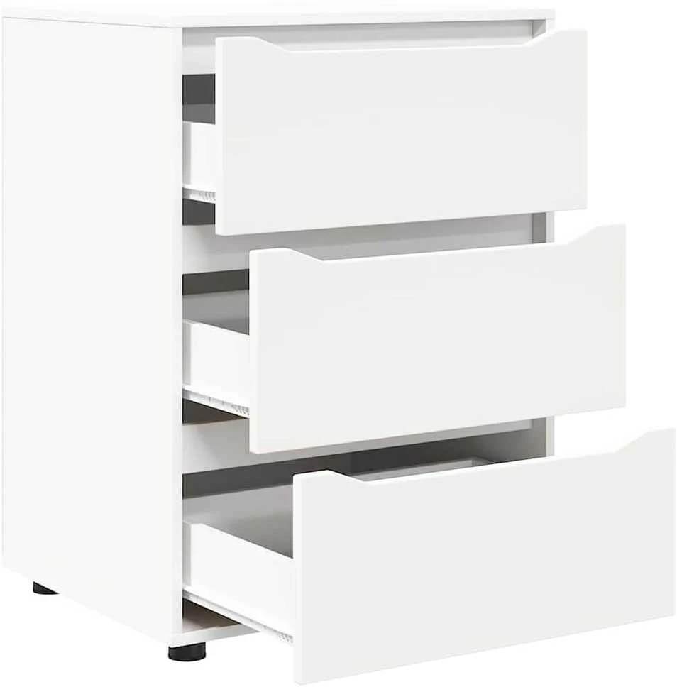 Oppbevaringsskap 60 x 48 x 81 cm Apdirbta mediena Balta