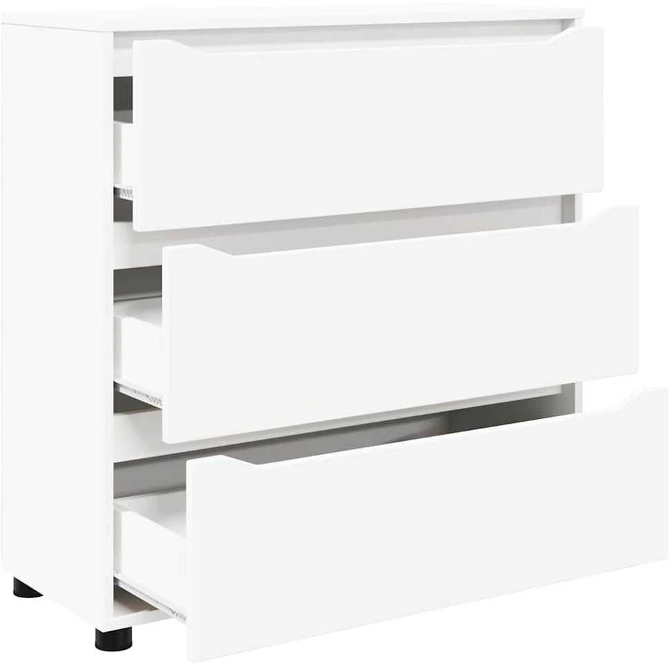 Oppbevaringsskap 80 x 31 x 81 cm Apdirbta mediena Balta