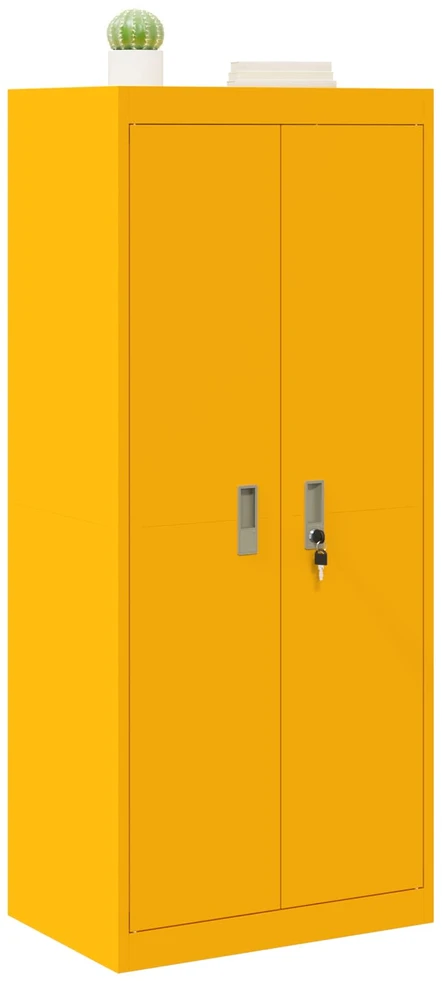 Oppbevaringsskap Garučių geltona 60 x 40 x 140 cm Plienas