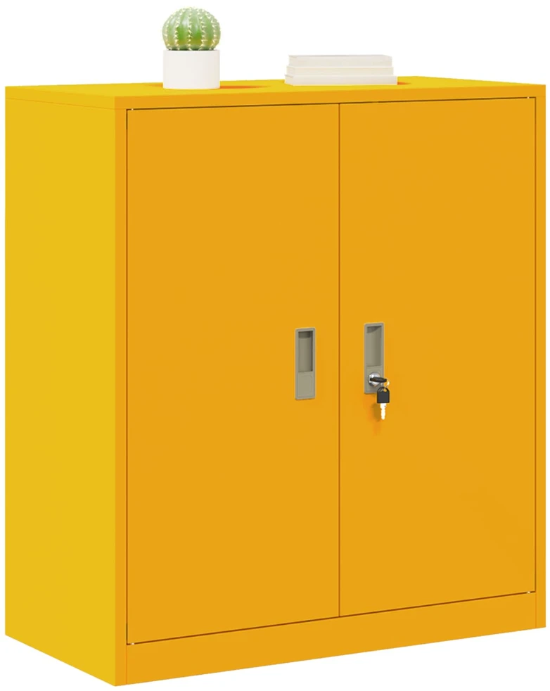 Oppbevaringsskap Garučių geltona 80 x 40 x 90 cm Plienas