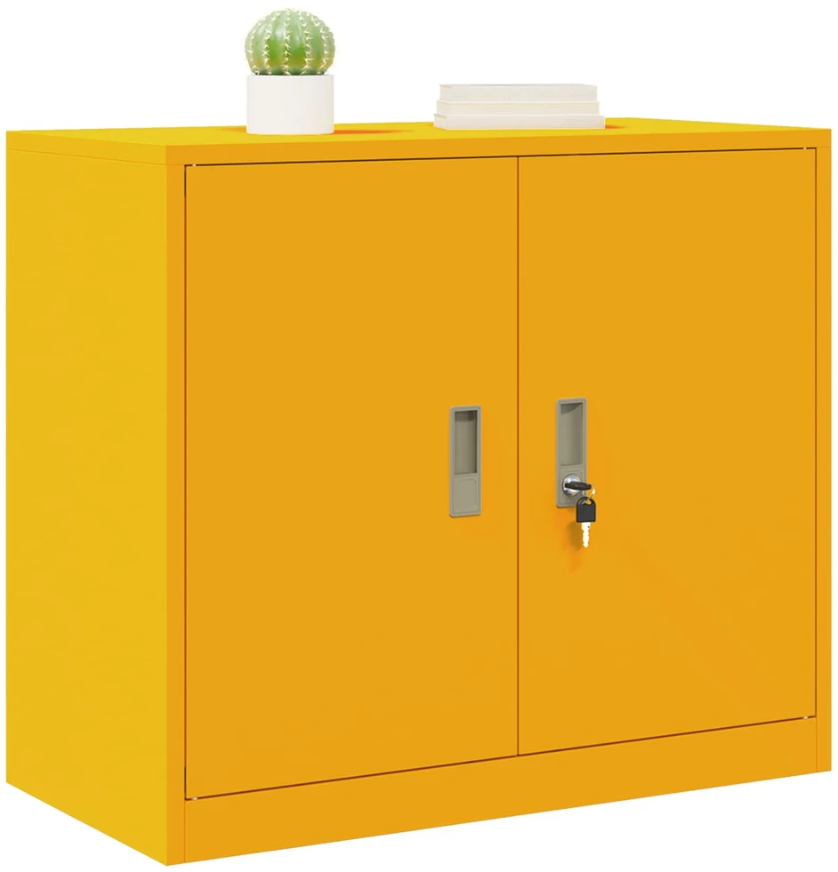 Oppbevaringsskap Garučių geltona 80 x 40 x 70 cm Plienas