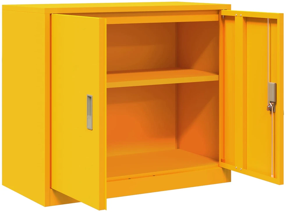 Oppbevaringsskap Garučių geltona 80 x 40 x 70 cm Plienas