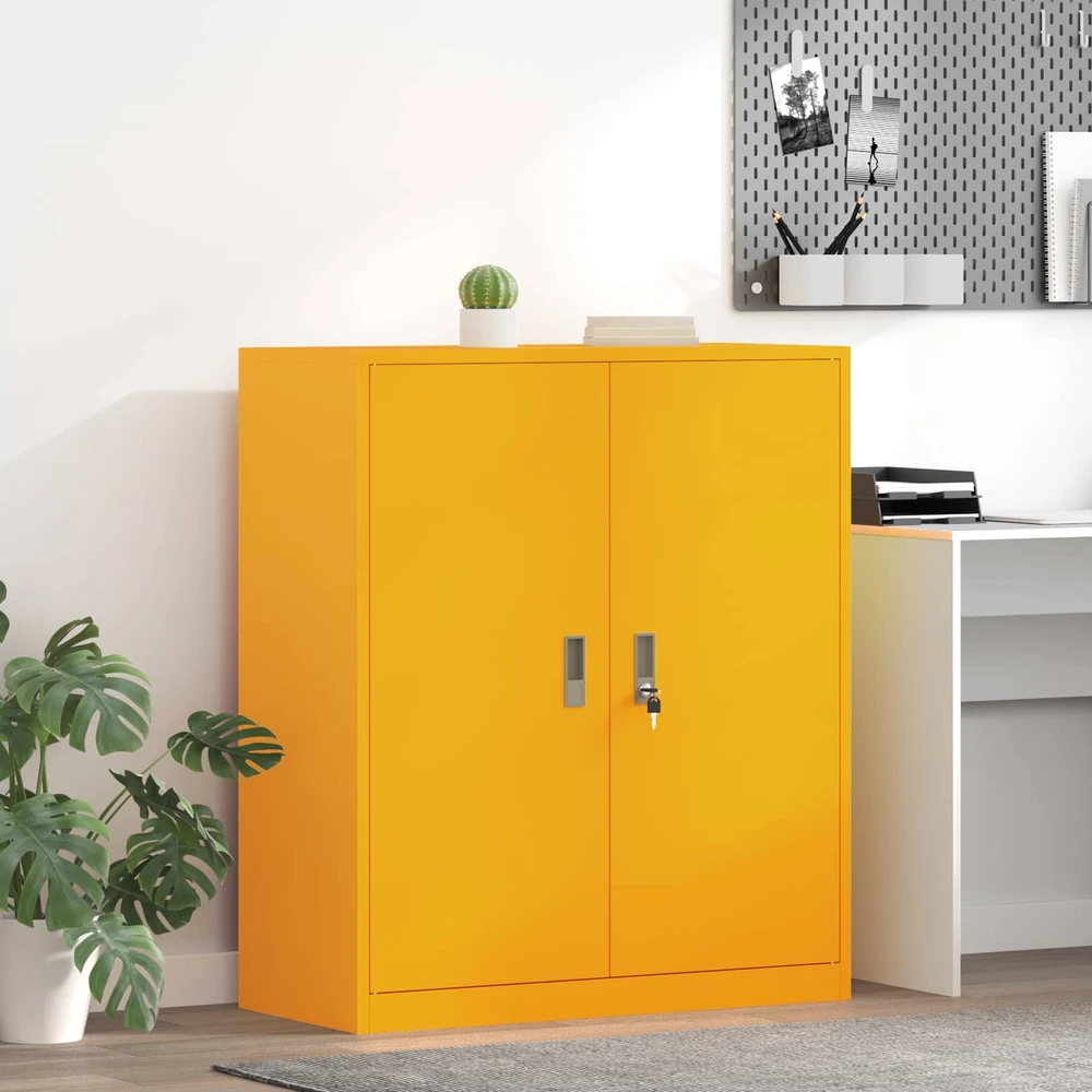 Oppbevaringsskap Garučių geltona 90 x 40 x 105 cm Plienas