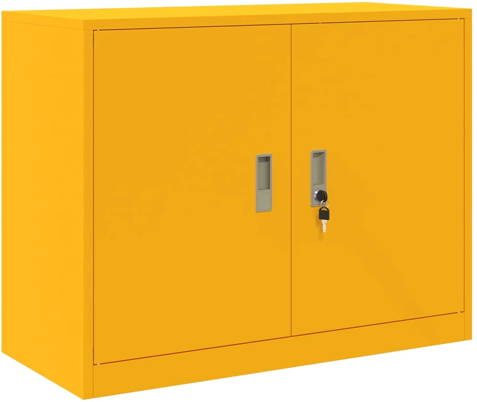 Oppbevaringsskap Garučių geltona 90 x 40 x 70 cm Plienas