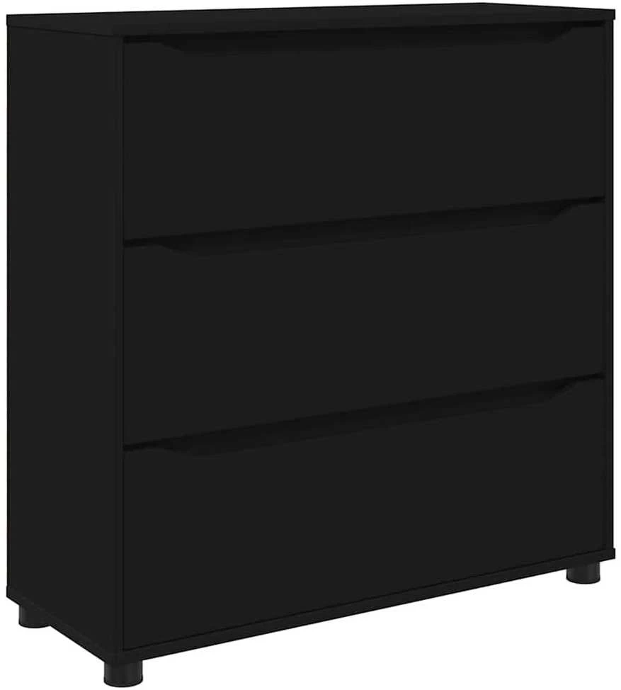 Oppbevaringsskap 80 x 31 x 81 cm Apdirbta mediena Juoda