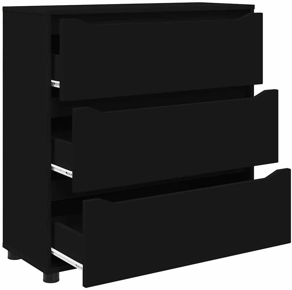 Oppbevaringsskap 80 x 31 x 81 cm Apdirbta mediena Juoda