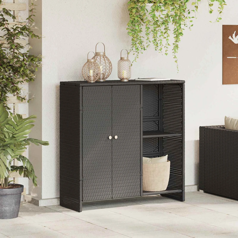 Oppbevaringsskap su lentyna Juoda 100 x 36 x 102 cm Ratanas