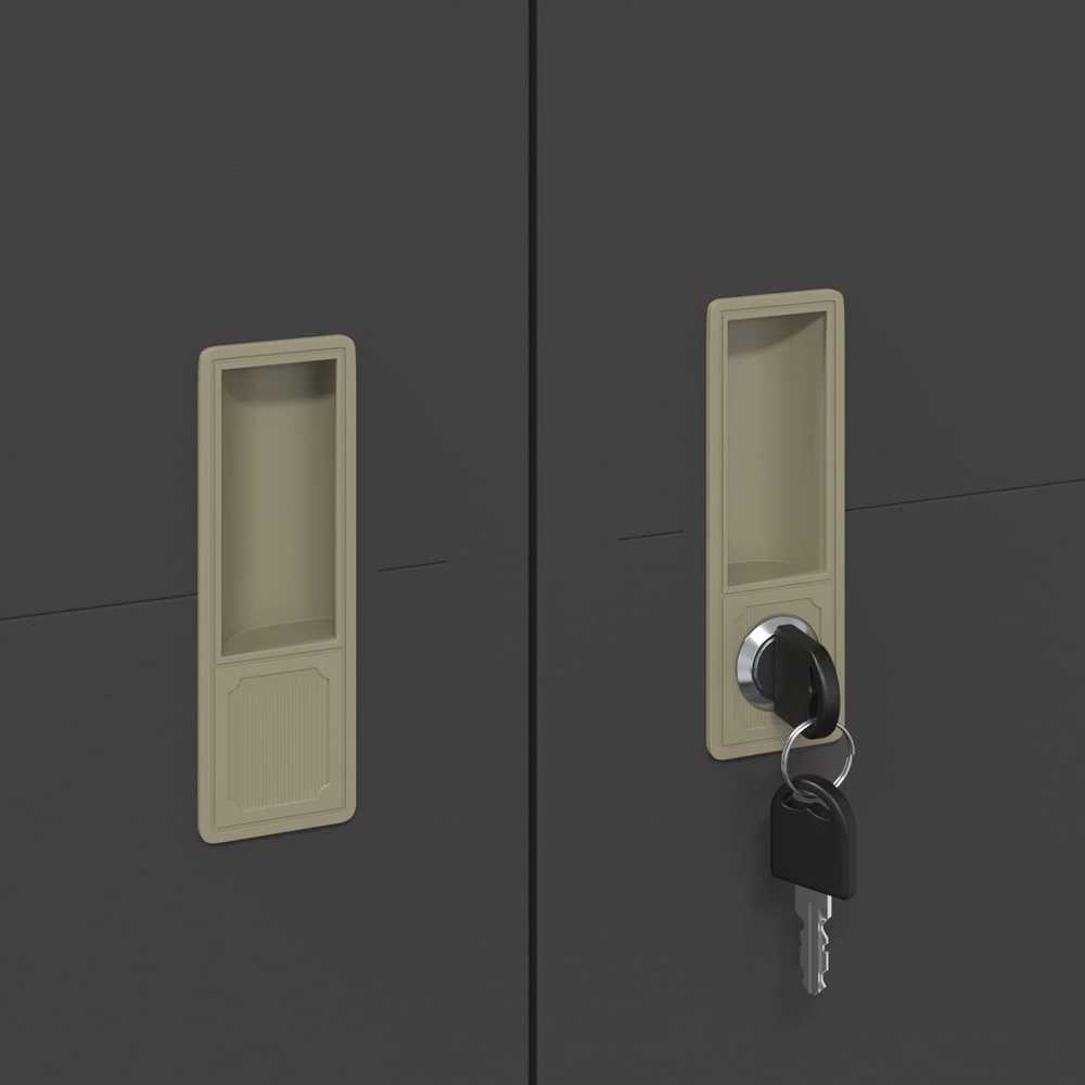 Oppbevaringsskap Juodas 60 x 40 x 180 cm Plienas