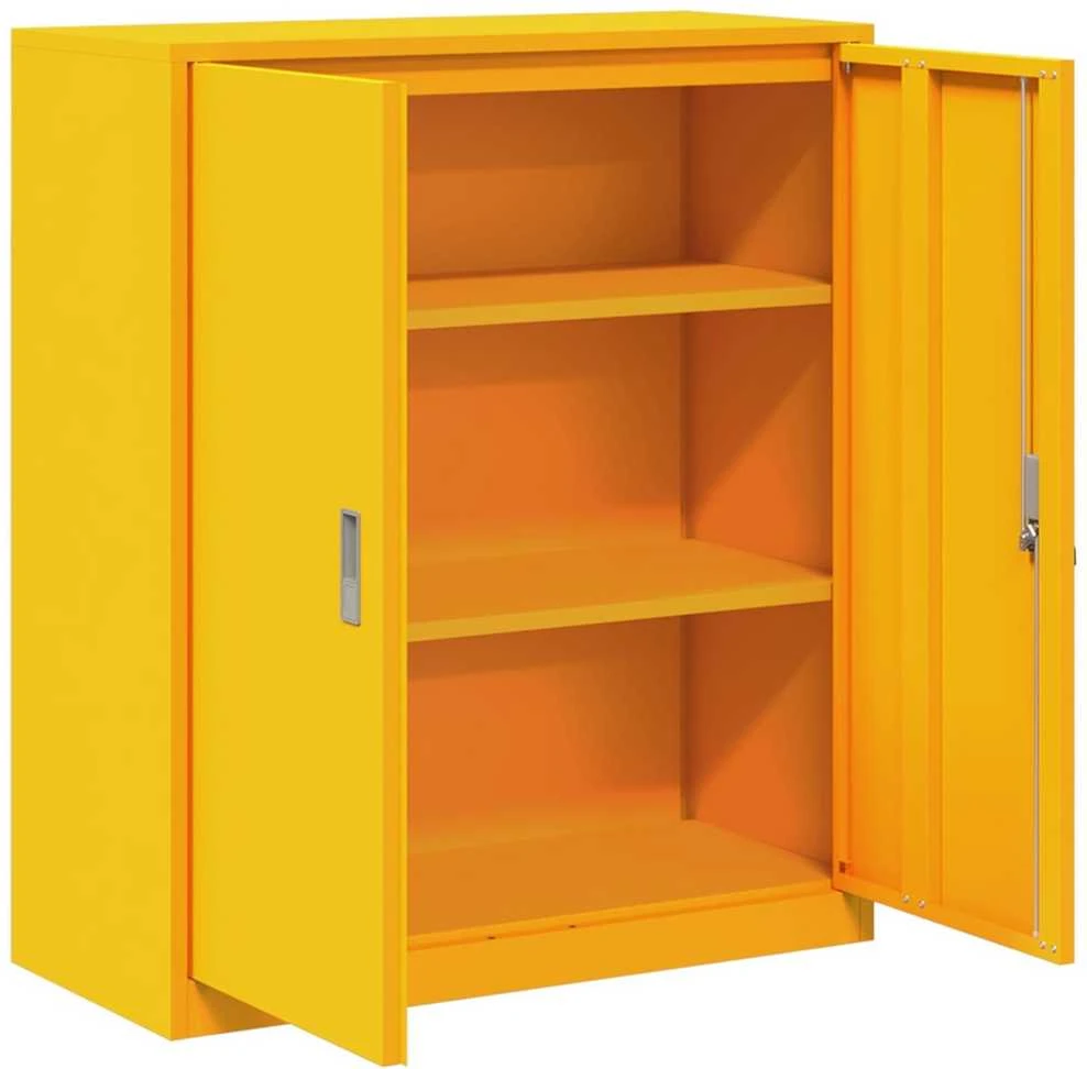 Oppbevaringsskap Garučių geltona 90 x 40 x 105 cm Plienas